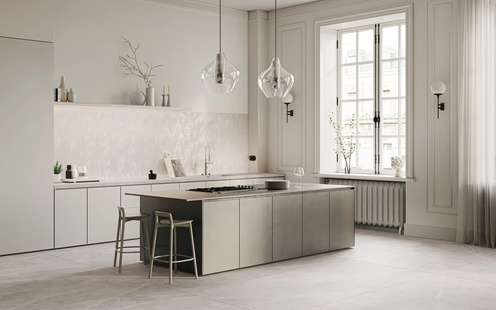 Плита террасная Ritual light grey gres структурная 595х1195х20мм матовая Paradyz 1.41шт/м2 1шт/уп