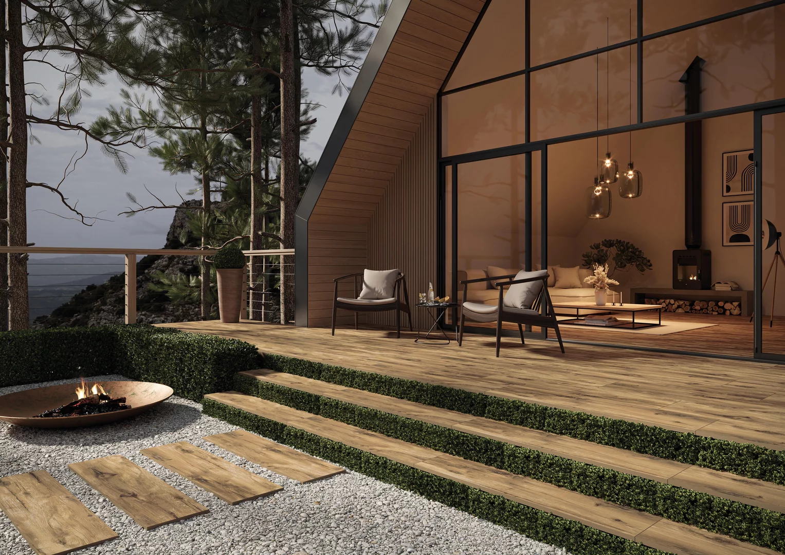 Плита террасная Rustland naturale gres структурная 295х1195х20мм матовая Paradyz 2.83шт/м2 2шт/уп