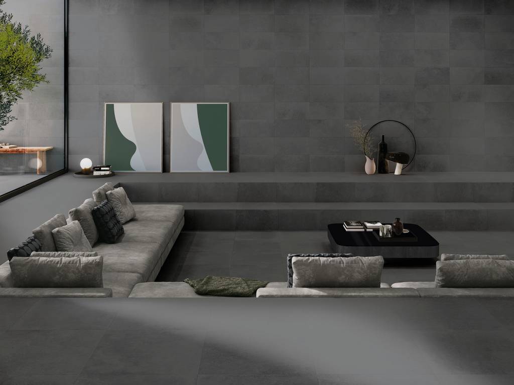 Керамогранит уличный Midtown Anthracite Base C3/R11 Antislip 600х600х20мм 2шт/уп TERRASLAB