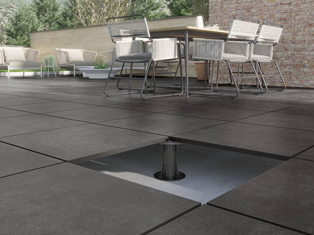Керамогранит уличный Nexus Anthracite Base C3/R11 Antislip 600х600х20мм 2шт/уп TERRASLAB купить в Москве Керамогранит уличный Nexus Anthracite Base C3/R11 Antislip 600х600х20мм 2шт/уп TERRASLAB