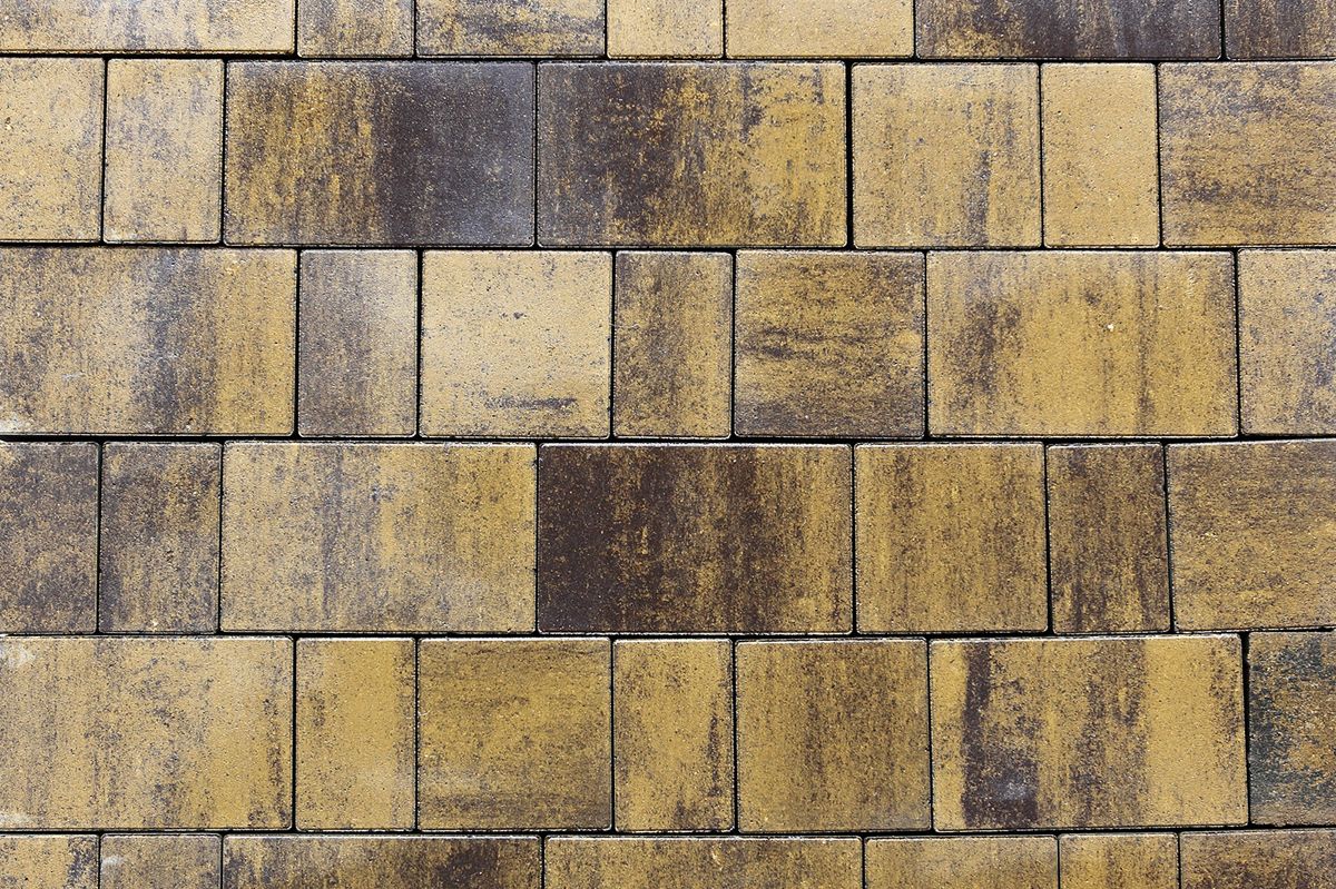 Брусчатка Старый город Б.1.Фсм.6 Листопад гладкий янтарь, Янтарь