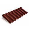 Композитная черепица Метротайл Gallo кофе, терракот, зеленый, красный, серый, черный, терракот-желтый, Лист Metrotile Gallo 1315*418мм красный