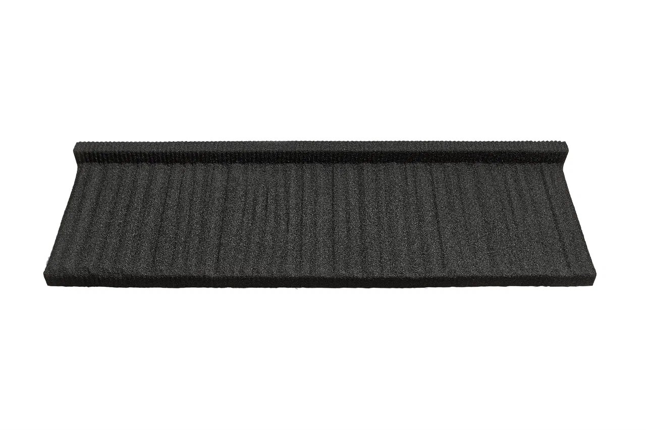 Черепица композитная 0.40мм 1335х415мм CM ROOF SHAKE BLACK (черный)