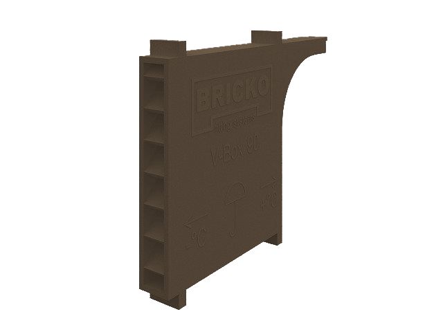 Вентиляционная коробочка для кирпичной кладки BRICKO V-Box 90х60х10мм темно-коричневый, Тёмно-коричневый купить в Санкт-Петербурге Вентиляционная коробочка для кирпичной кладки BRICKO V-Box 90х60х10мм темно-коричневый, Тёмно-коричневый