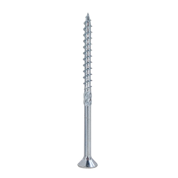 Упаковка шурупов конструкционных Finka Timber Screws CS 5.0x80TX25 голубой цинк, потай 200шт/уп купить в Москве Упаковка шурупов конструкционных Finka Timber Screws CS 5.0x80TX25 голубой цинк, потай 200шт/уп