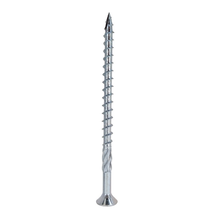 Упаковка шурупов конструкционных Finka Timber Screws CS 6.0x100TX30 голубой цинк, потай 100шт/уп купить в Москве Упаковка шурупов конструкционных Finka Timber Screws CS 6.0x100TX30 голубой цинк, потай 100шт/уп