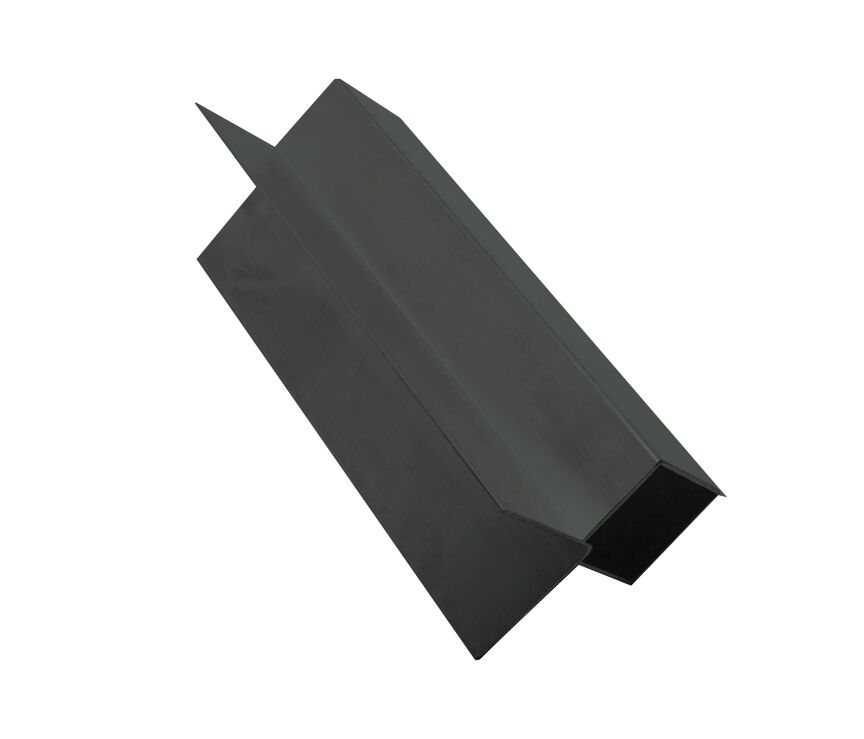 Угол внешний декоративный Lap 25мм L=3м OSFIX, 9011 (графитно-черный)