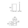 Опора скрытая F7080 80х80х15мм HOLZTECHNIC купить в Санкт-Петербурге