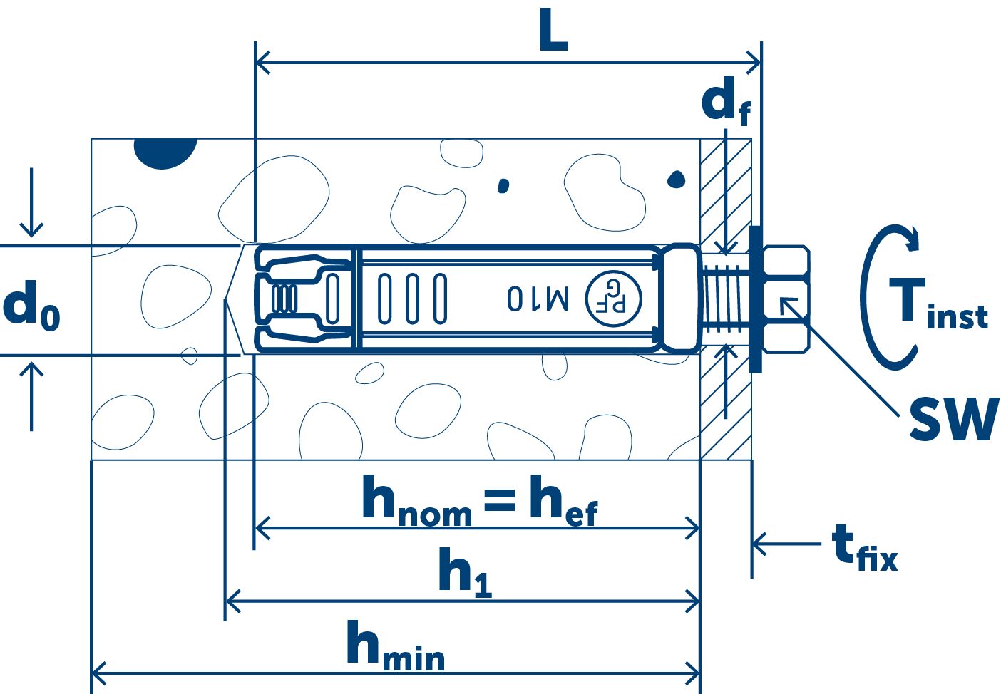 SORMAT LB 12-50 Анкер PFG с болтом LB 12-50 25шт/уп купить в Санкт-Петербурге SORMAT LB 12-50 Анкер PFG с болтом LB 12-50 25шт/уп