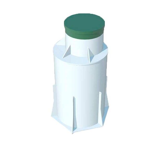 Кессон ТОПОЛ-ЭКО К-3 (муфта 120-133) 1300х1300х2100мм, зелёный