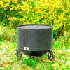Костровая чаша "Коты и Звезды" d500 коническое дно купить в Санкт-Петербурге