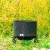 Костровая чаша "Коты и Звезды" d500 коническое дно купить в Санкт-Петербурге