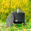 Костровая чаша "Коты и звезды" D800 коническое дно купить в Санкт-Петербурге