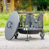 Костровая чаша "Олени" D600 коническое дно купить в Санкт-Петербурге
