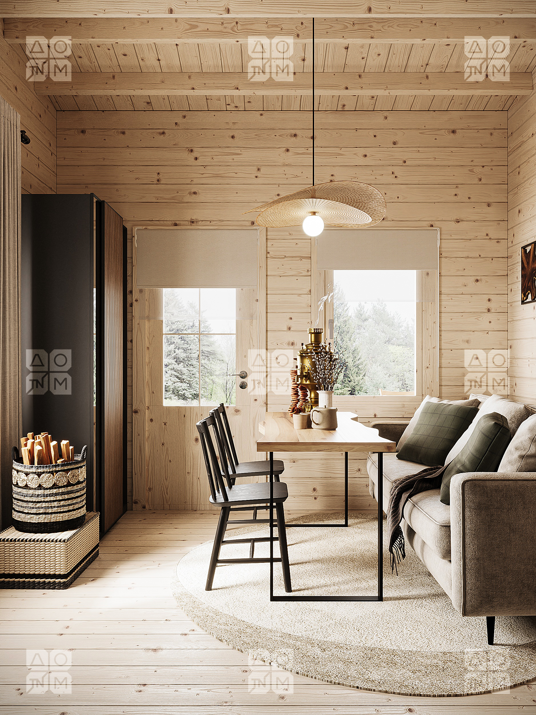 Баня 27 Комфорт (брус 44мм) ТН