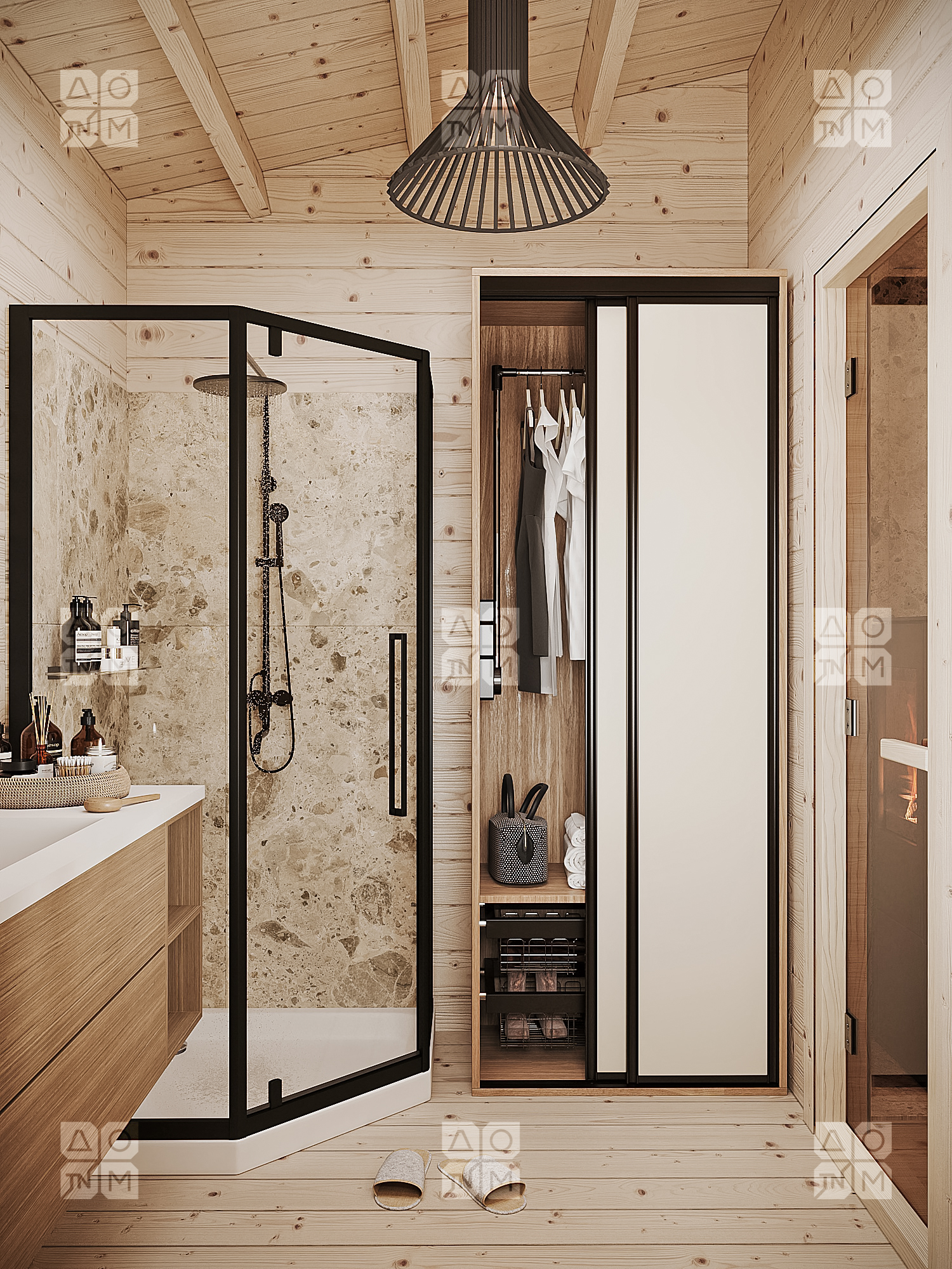 Баня 14 Комфорт (брус 44мм) ТН