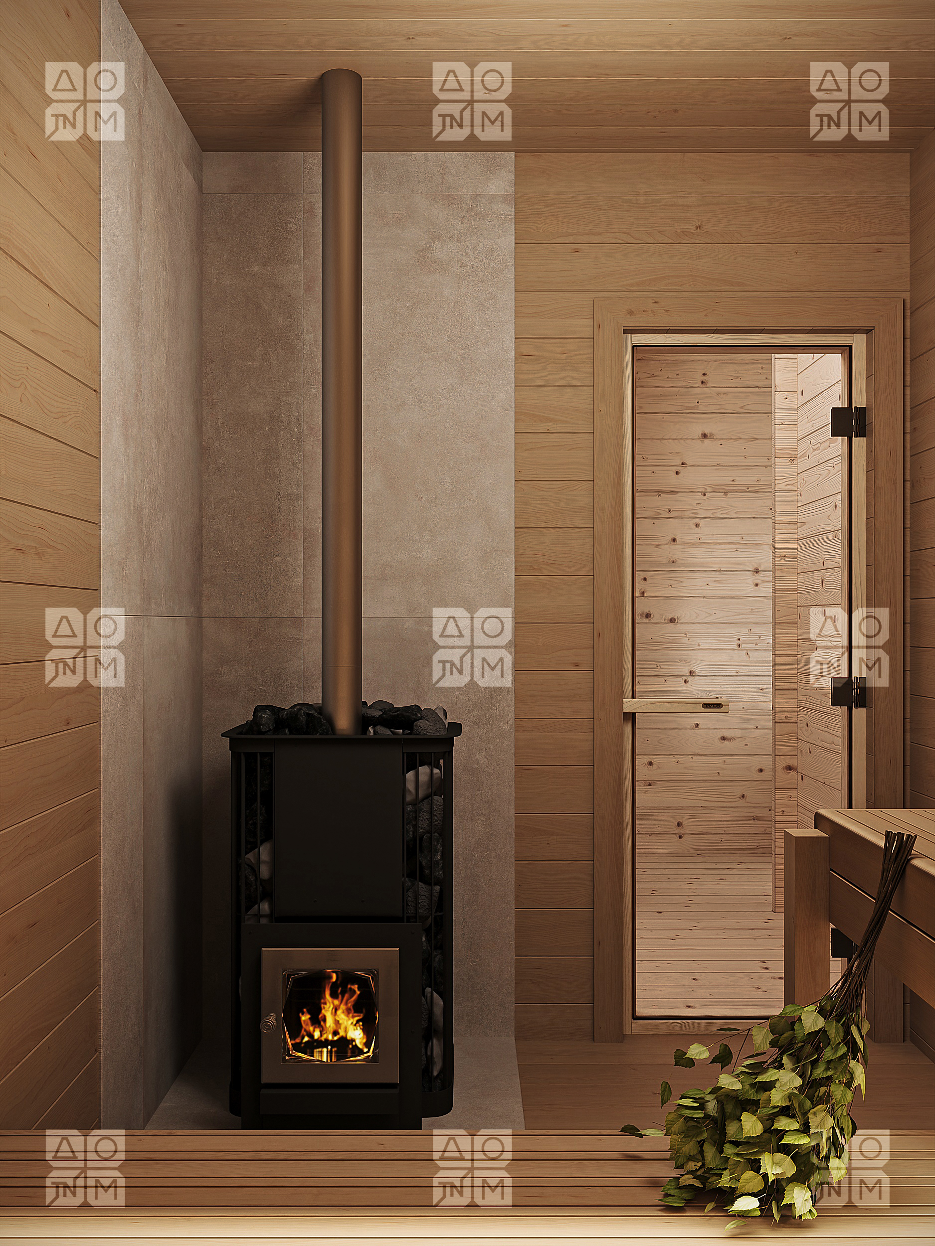 Баня 27 Комфорт (брус 44мм) ТН