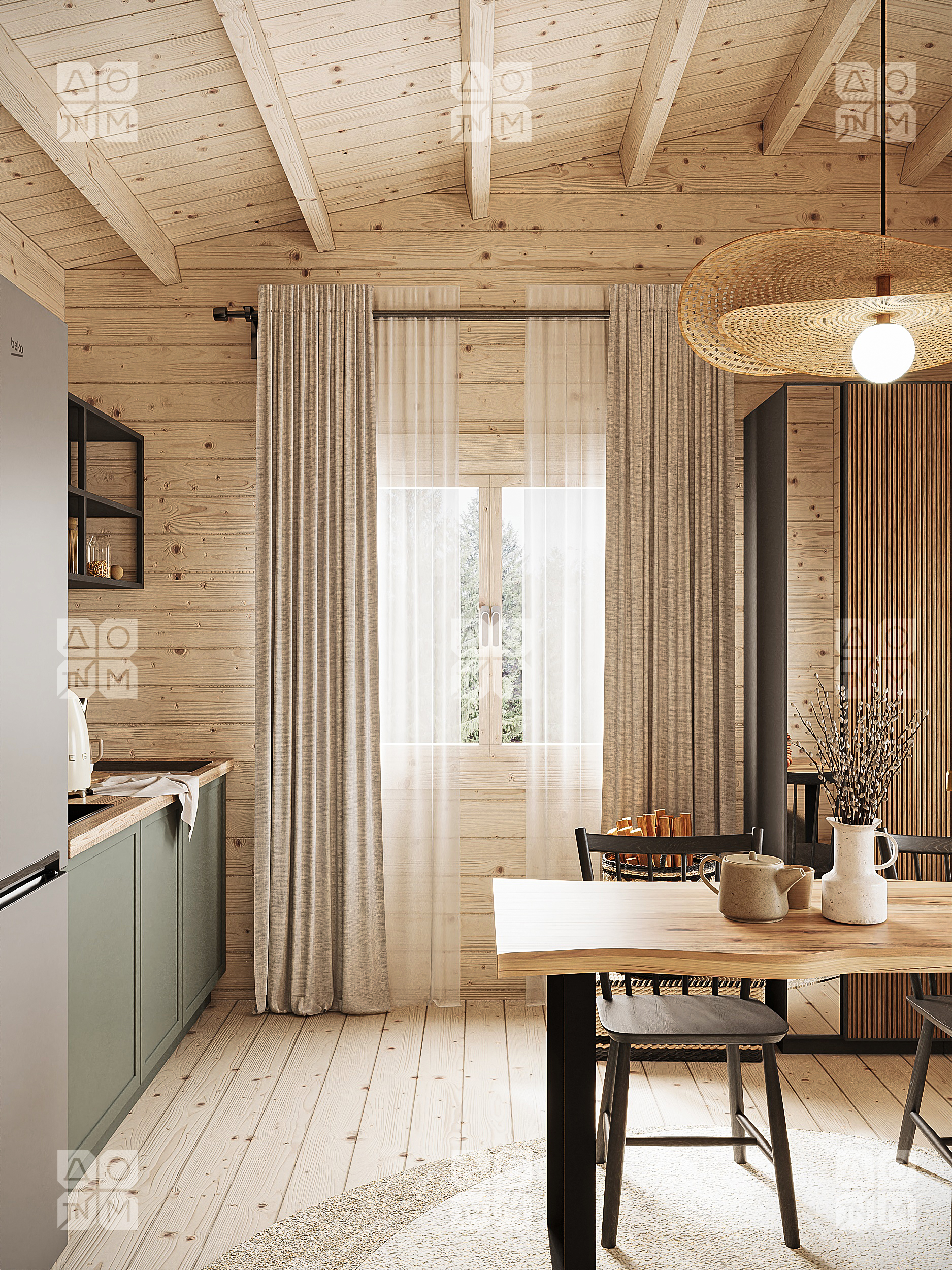 Баня 27 Комфорт (брус 44мм) ТН