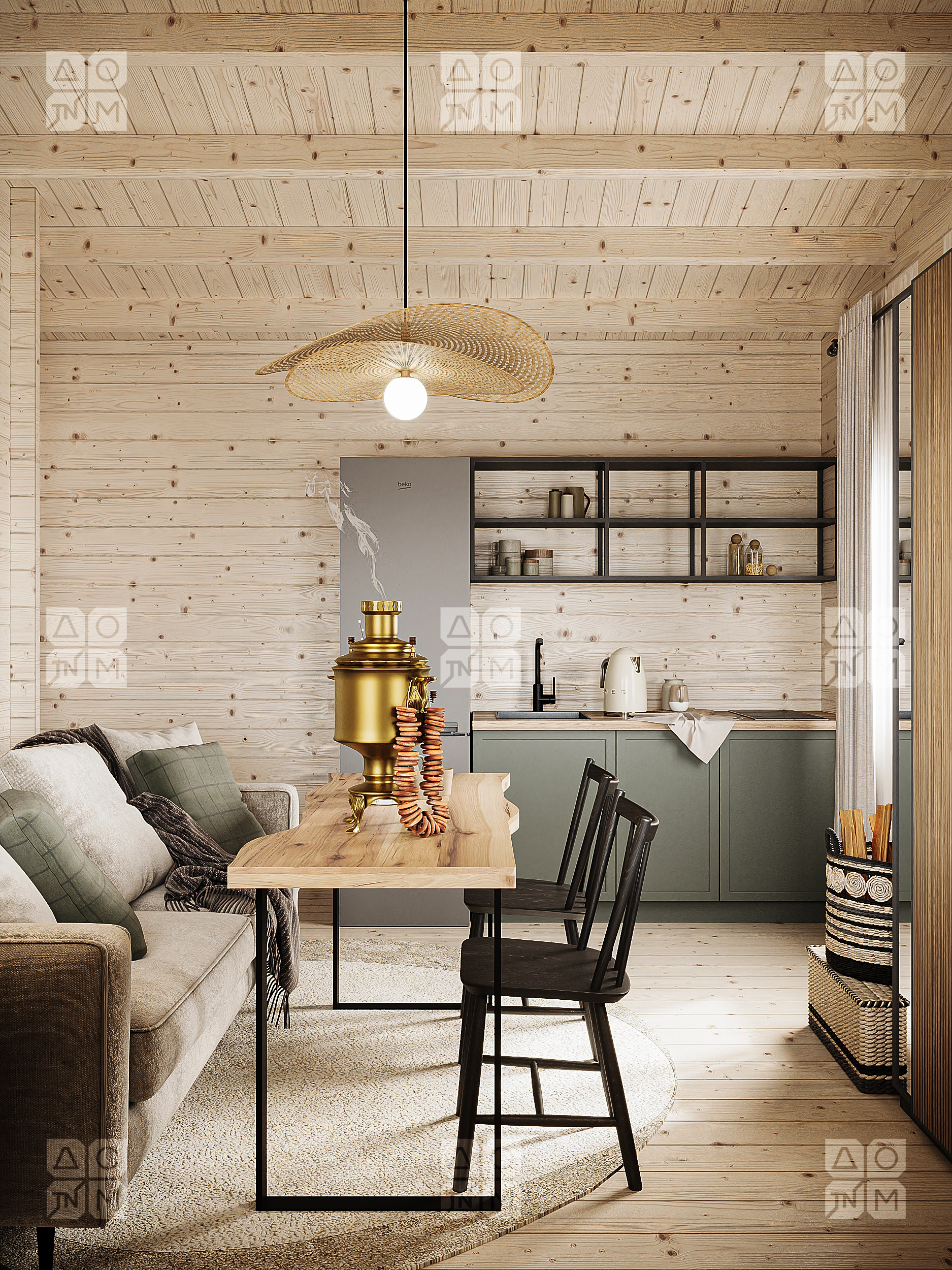 Баня 27 Комфорт (брус 44мм) ТН