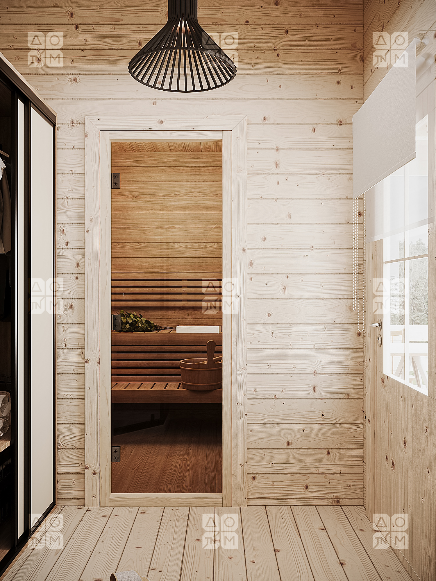 Баня 14 Комфорт (брус 44мм) ТН