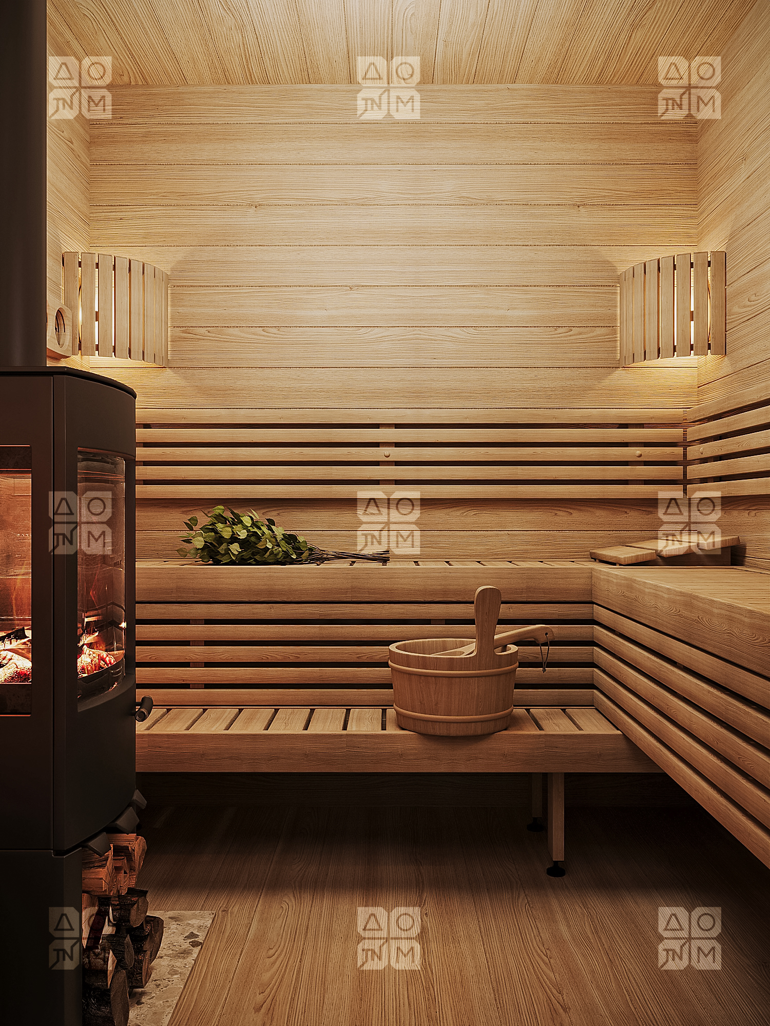 Баня 14 Стандарт (брус 44мм) ТН