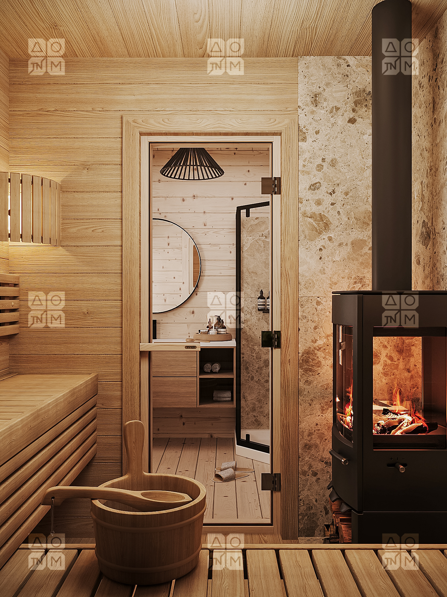 Баня 14 Комфорт (брус 44мм) ТН