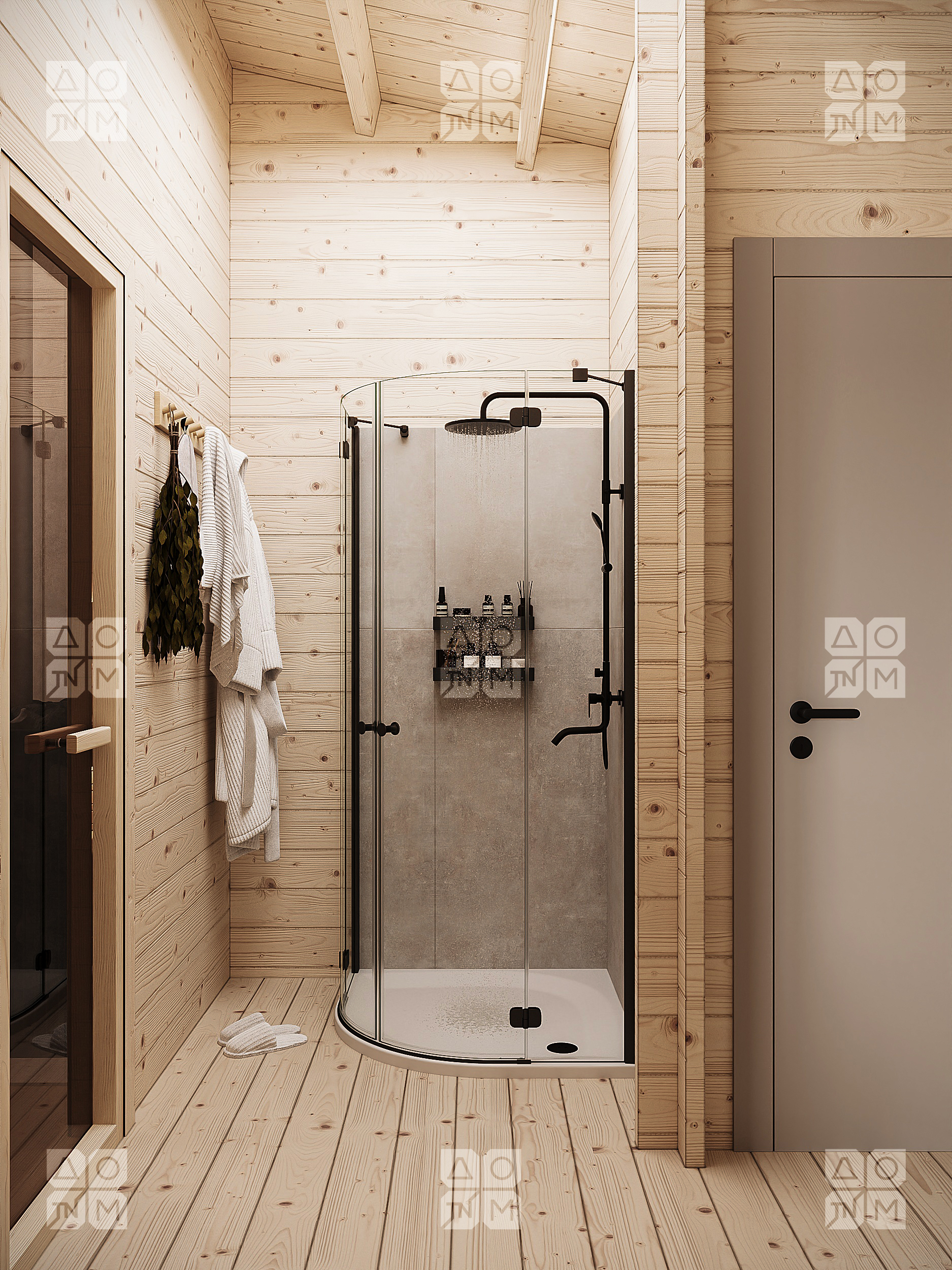 Баня 27 Комфорт (брус 44мм) ТН