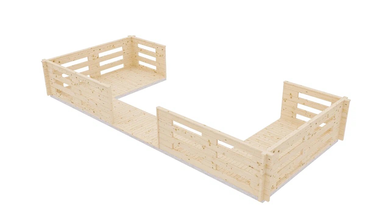 Терраса П-образная 1.5 L=5 ТН купить в Санкт-Петербурге Терраса П-образная 1.5 L=5 ТН