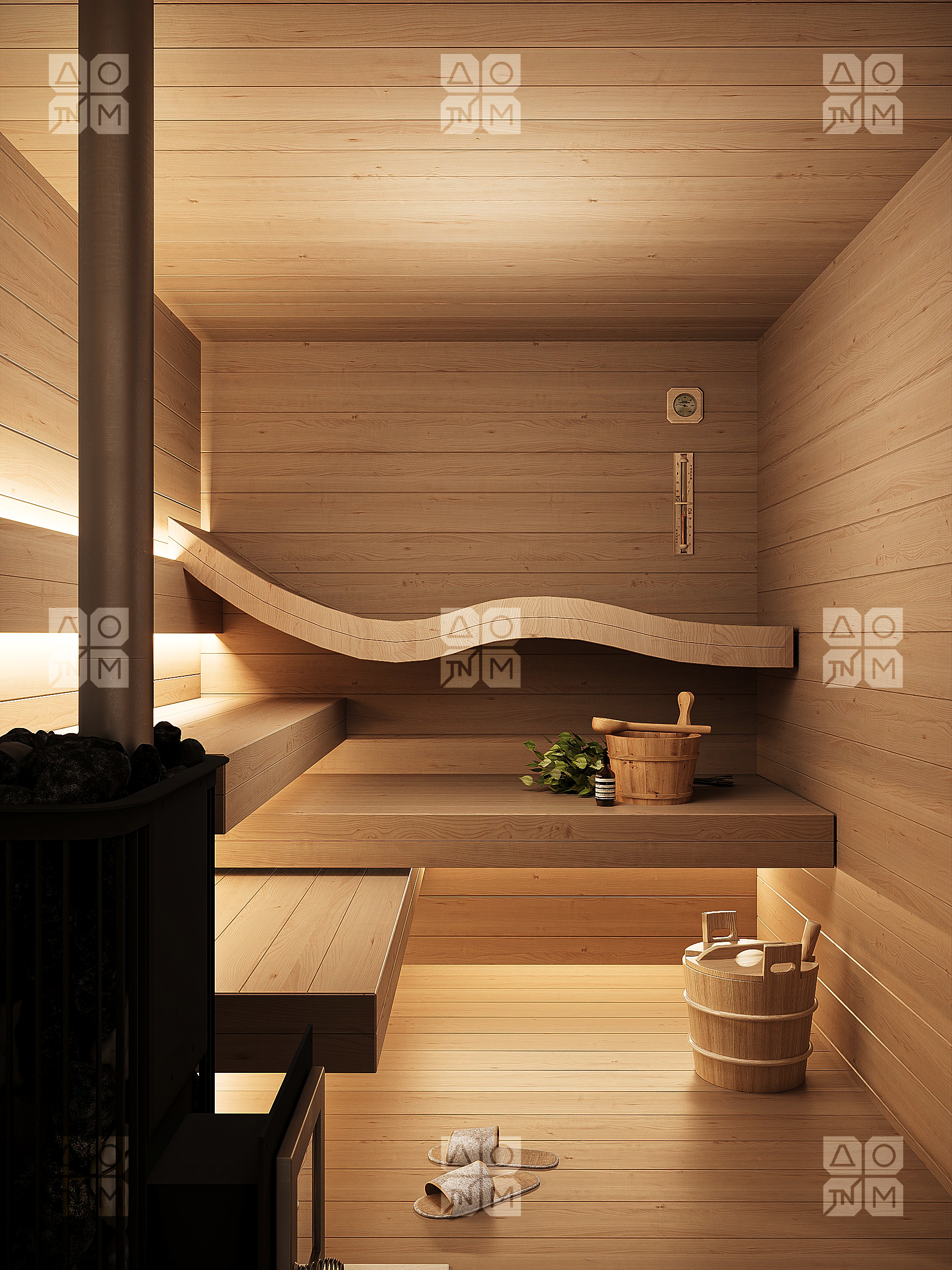 Баня 23 Комфорт (брус 44мм) ТН