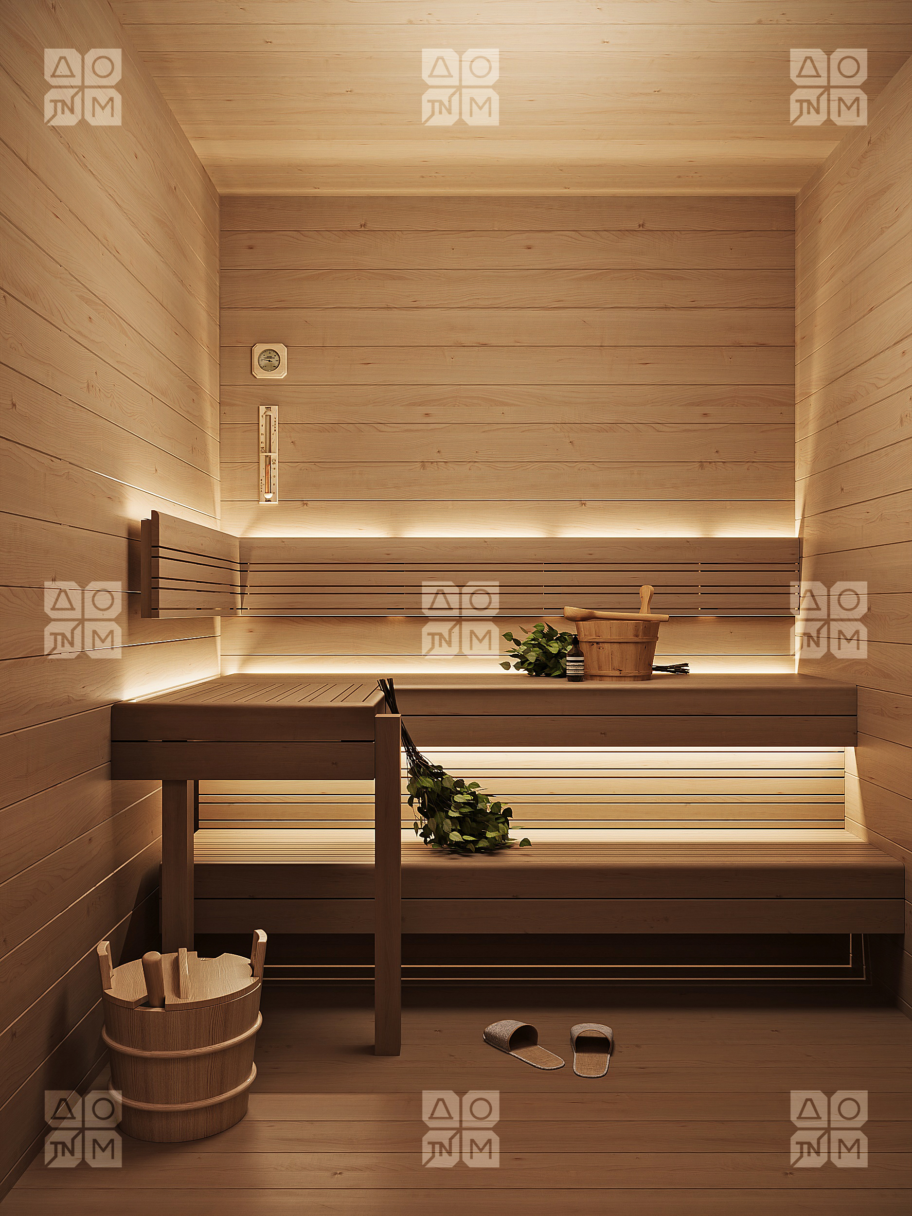 Баня 27 Комфорт (брус 44мм) ТН