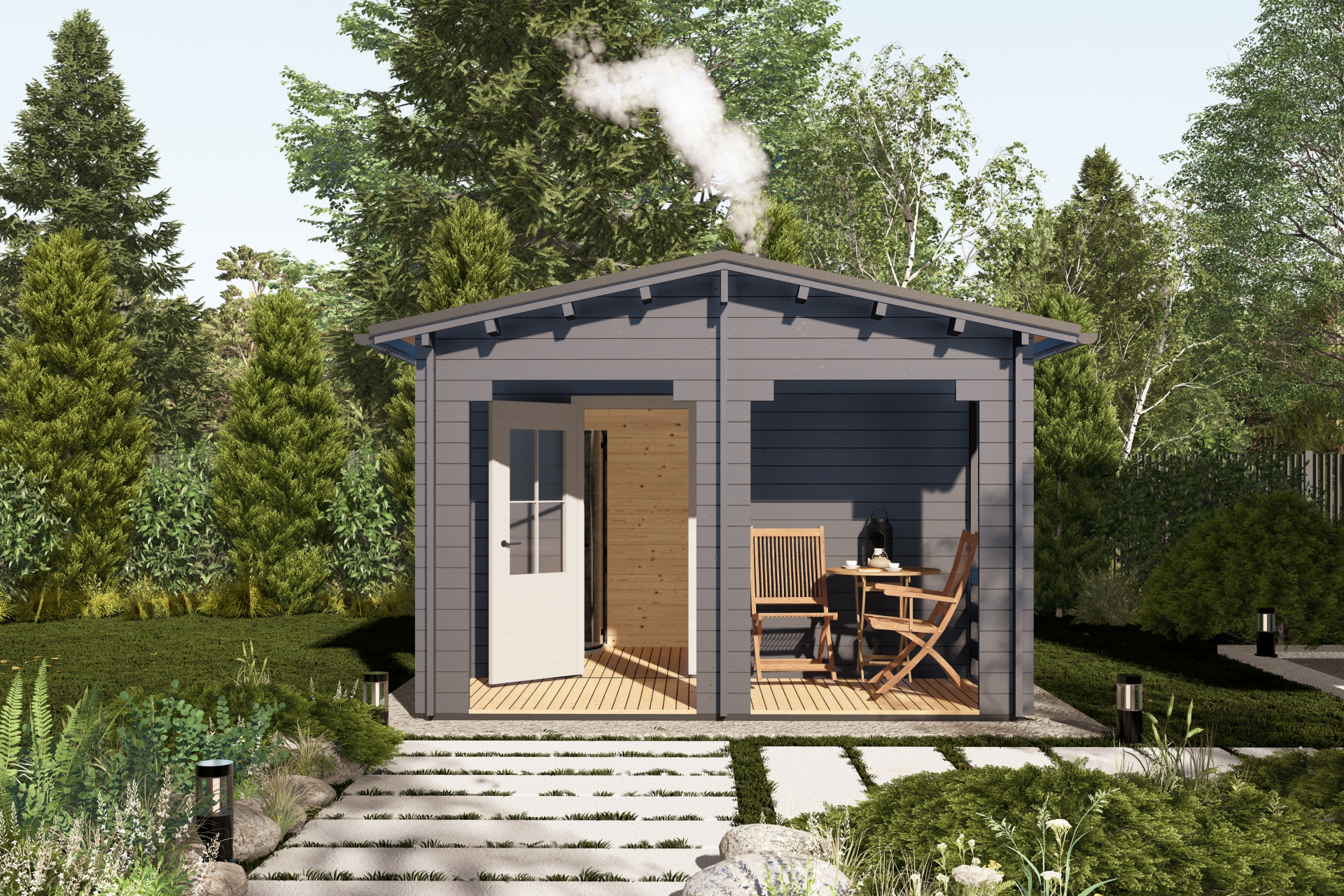 Баня 14 Комфорт (брус 44мм) ТН