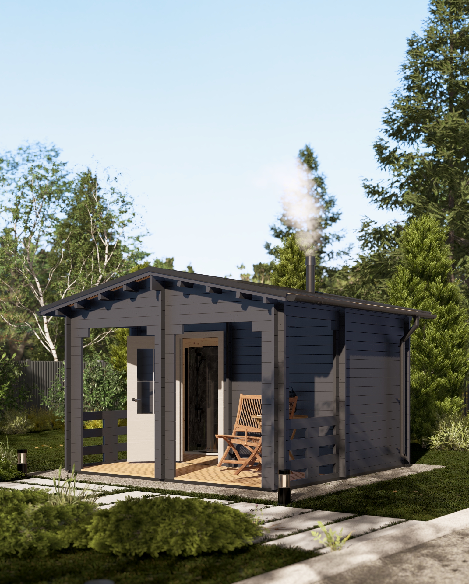 Баня 14 Комфорт (брус 44мм) ТН