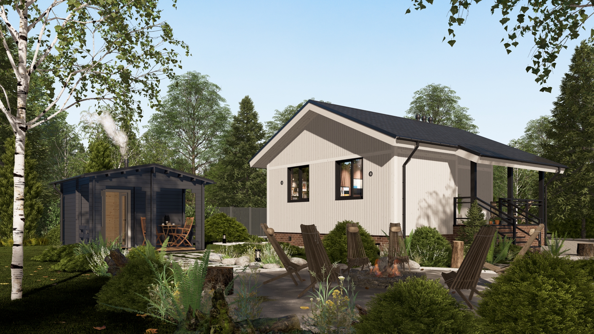 Баня 14 Комфорт (брус 44мм) ТН