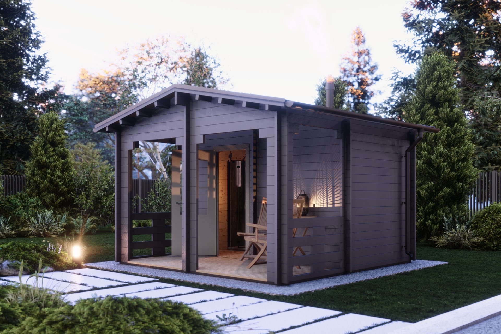 Баня 14 Стандарт (брус 44мм) ТН