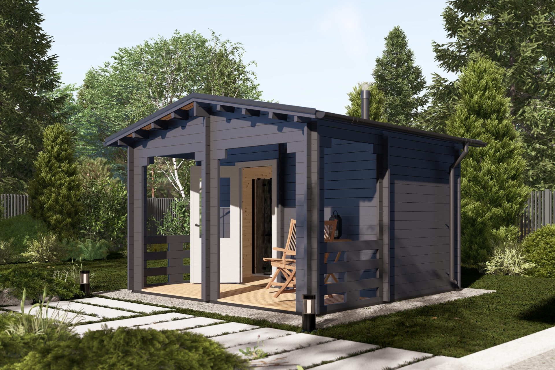 Баня 14 Стандарт (брус 44мм) ТН