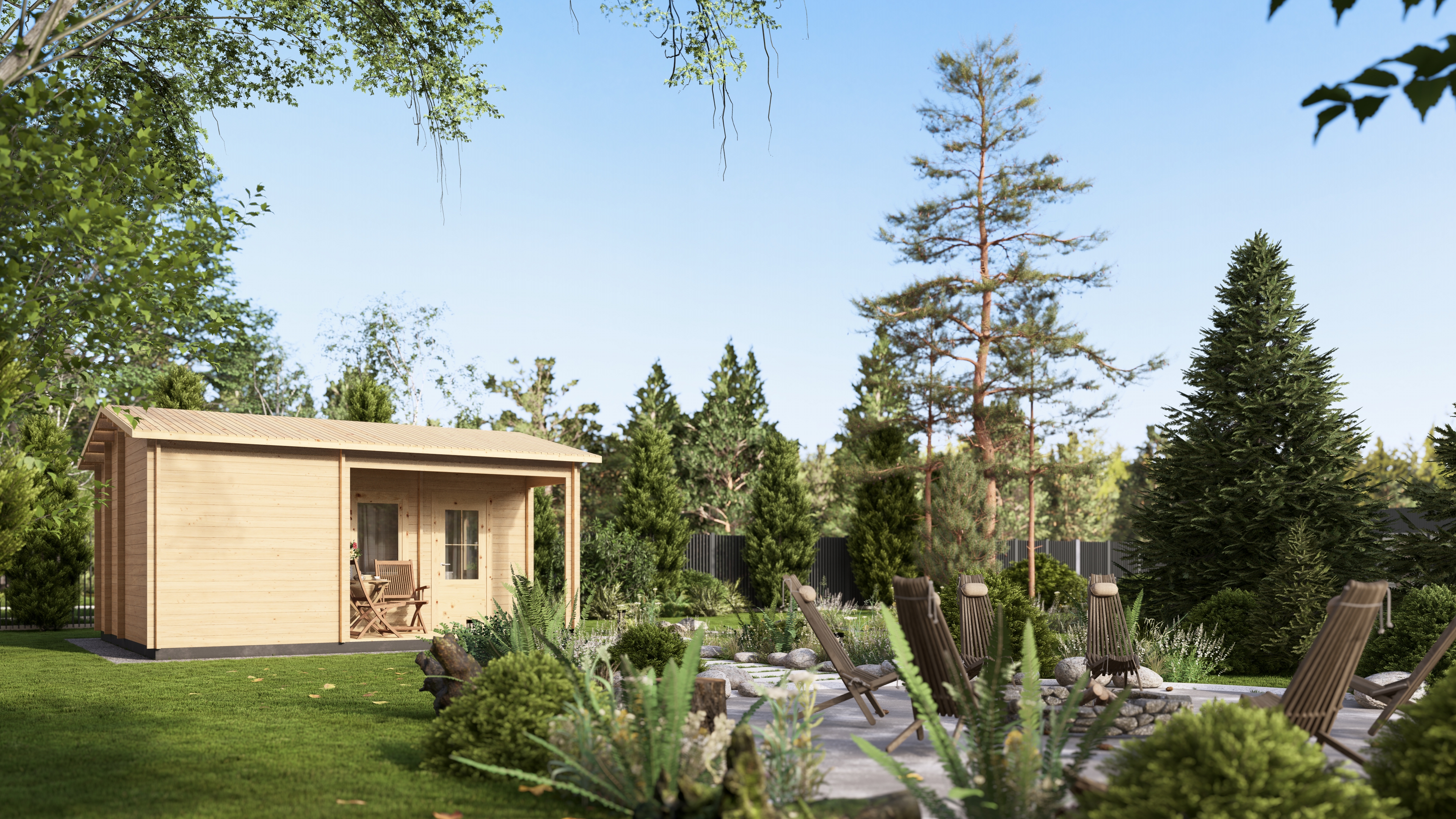 Баня 27 Комфорт (брус 44мм) ТН