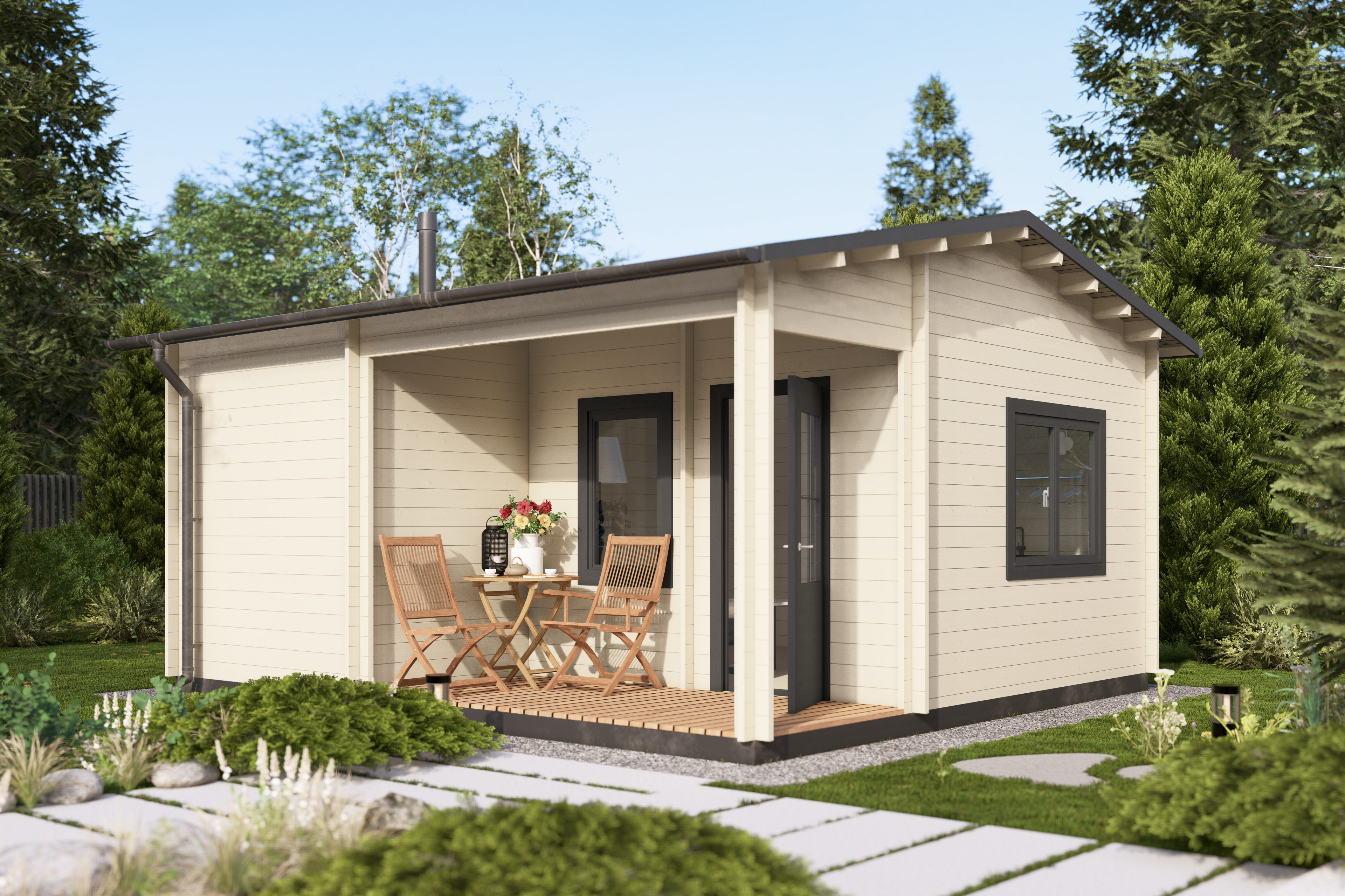 Баня 27 Комфорт (брус 44мм) ТН