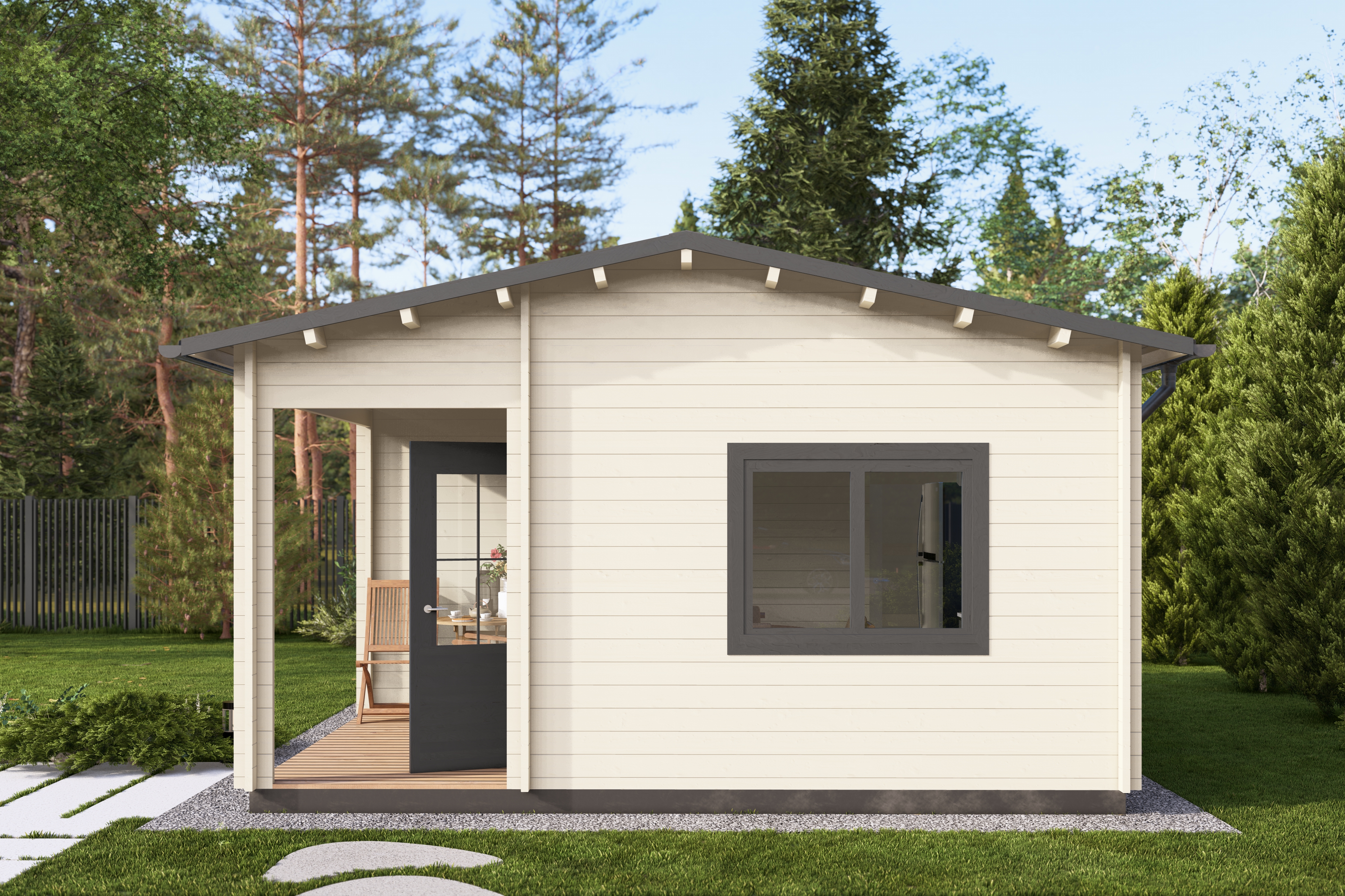 Баня 27 Комфорт (брус 44мм) ТН