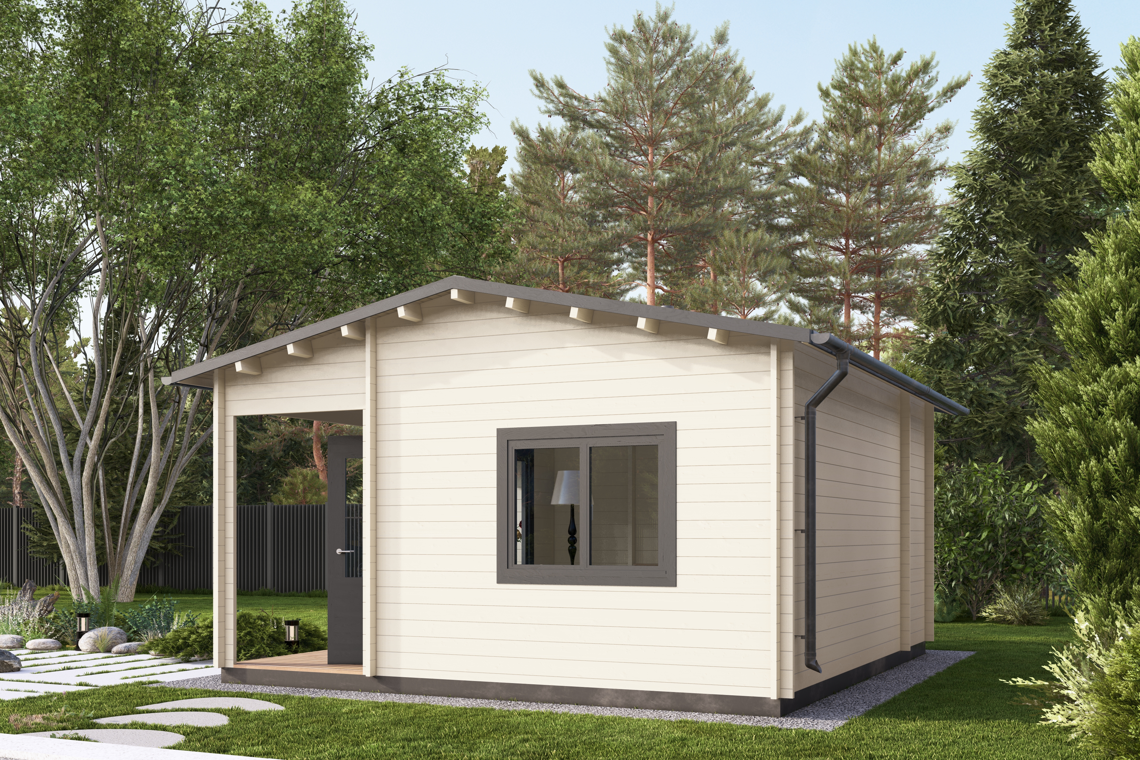 Баня 27 Комфорт (брус 44мм) ТН