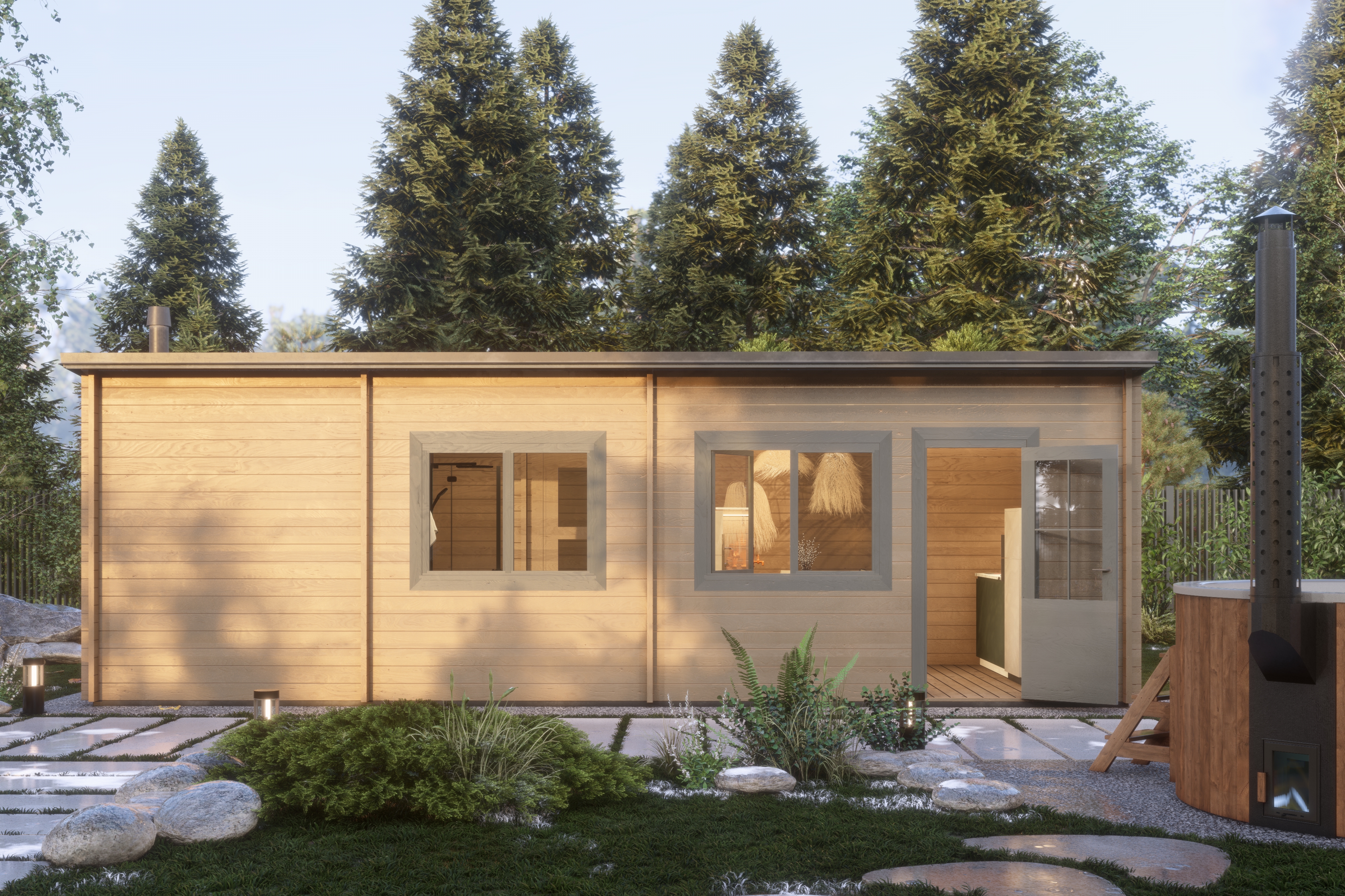 Баня 23 Стандарт (брус 44мм) ТН