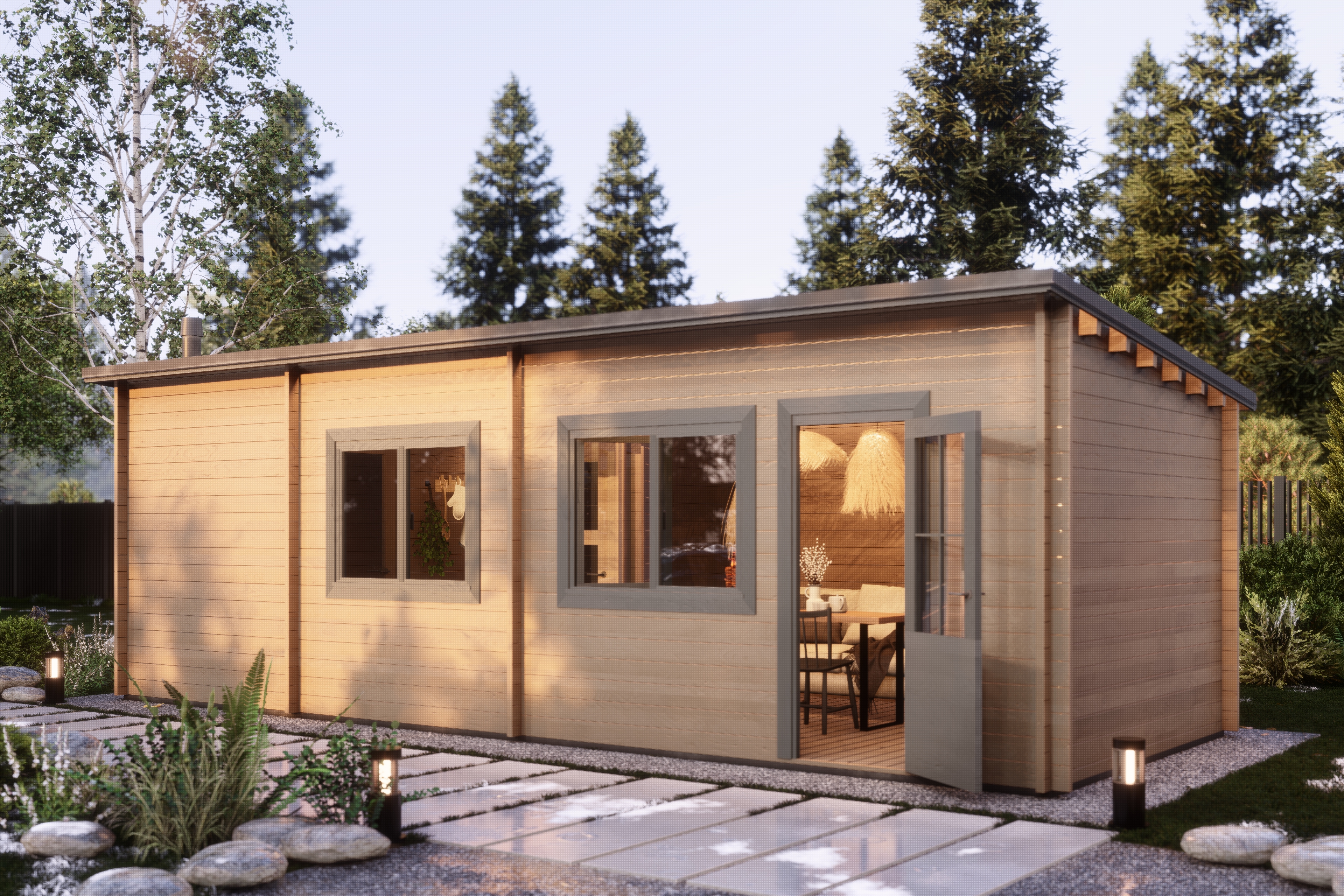 Баня 23 Комфорт (брус 44мм) ТН