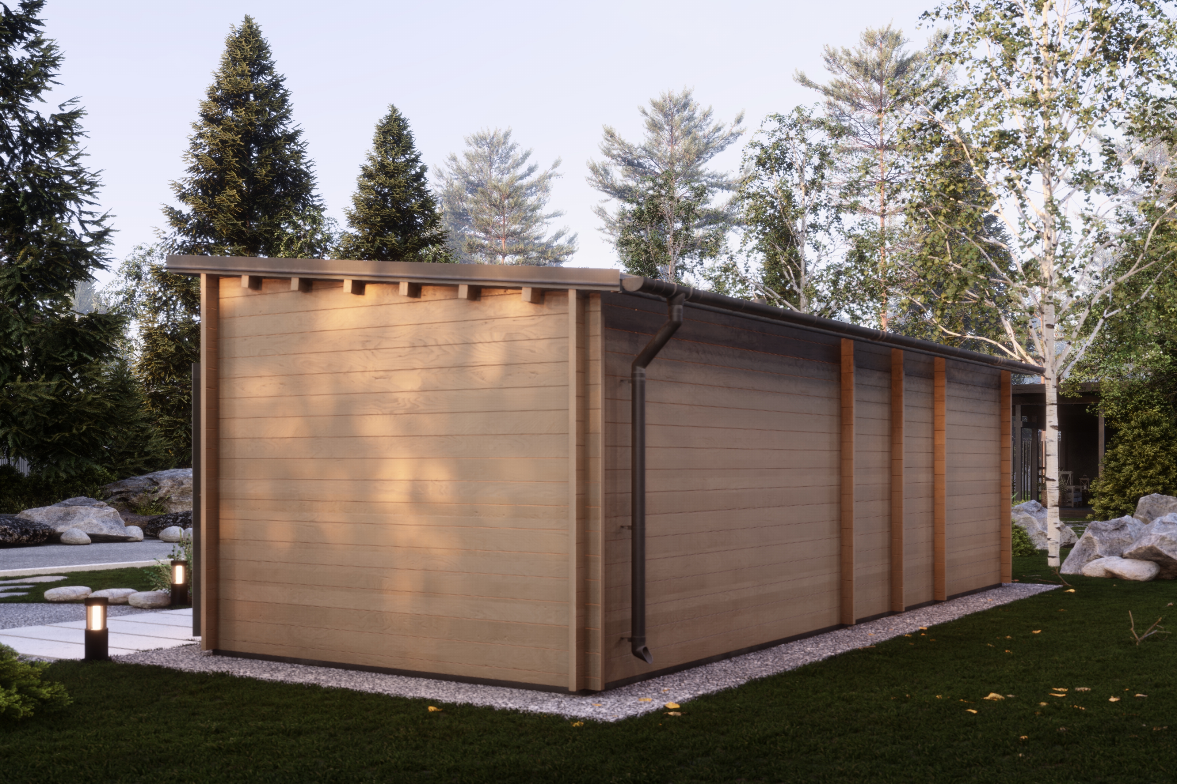 Баня 23 Комфорт (брус 44мм) ТН