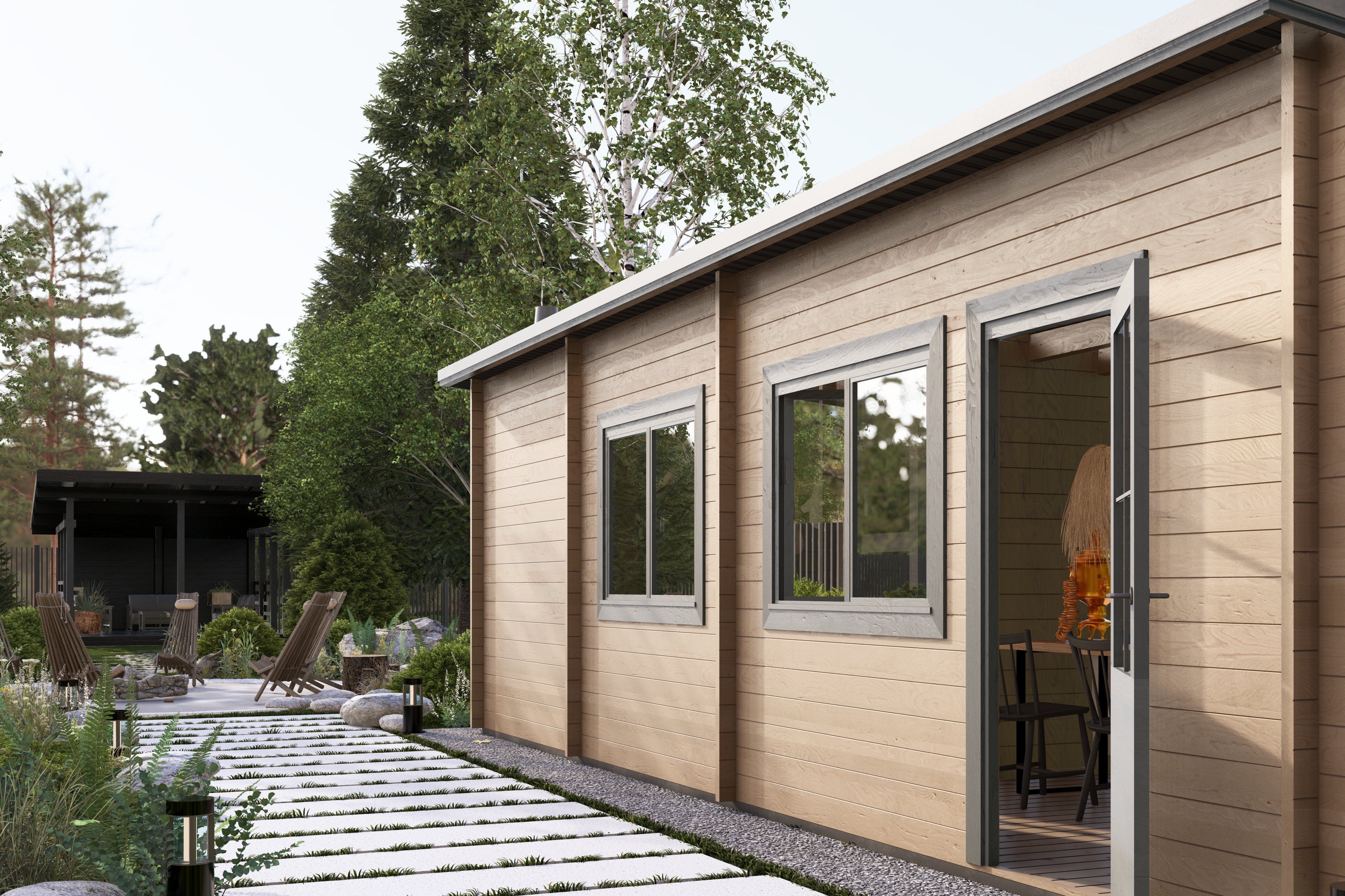 Баня 23 Комфорт (брус 44мм) ТН