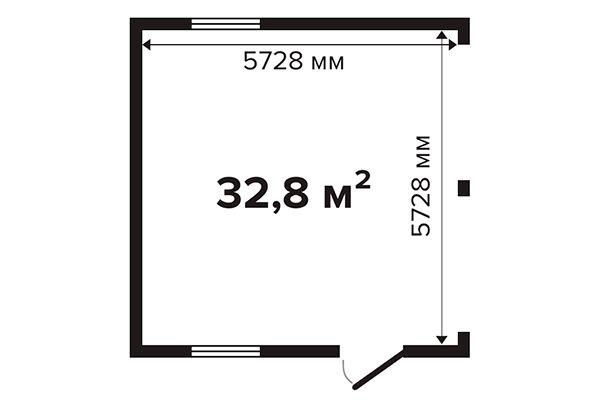 Гараж 32 Комфорт (брус 44 мм) ТН, дерево