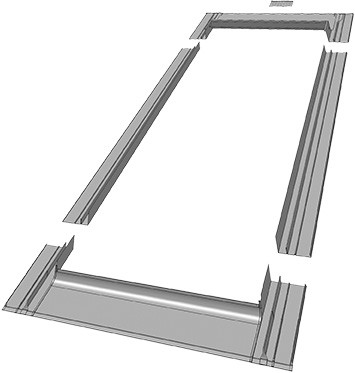 Оклад для плоского кровельного покрытия AHRD S A8 78х140 см, Оклад для мансардного окна под  плоское кровельное покрытие AHRD S