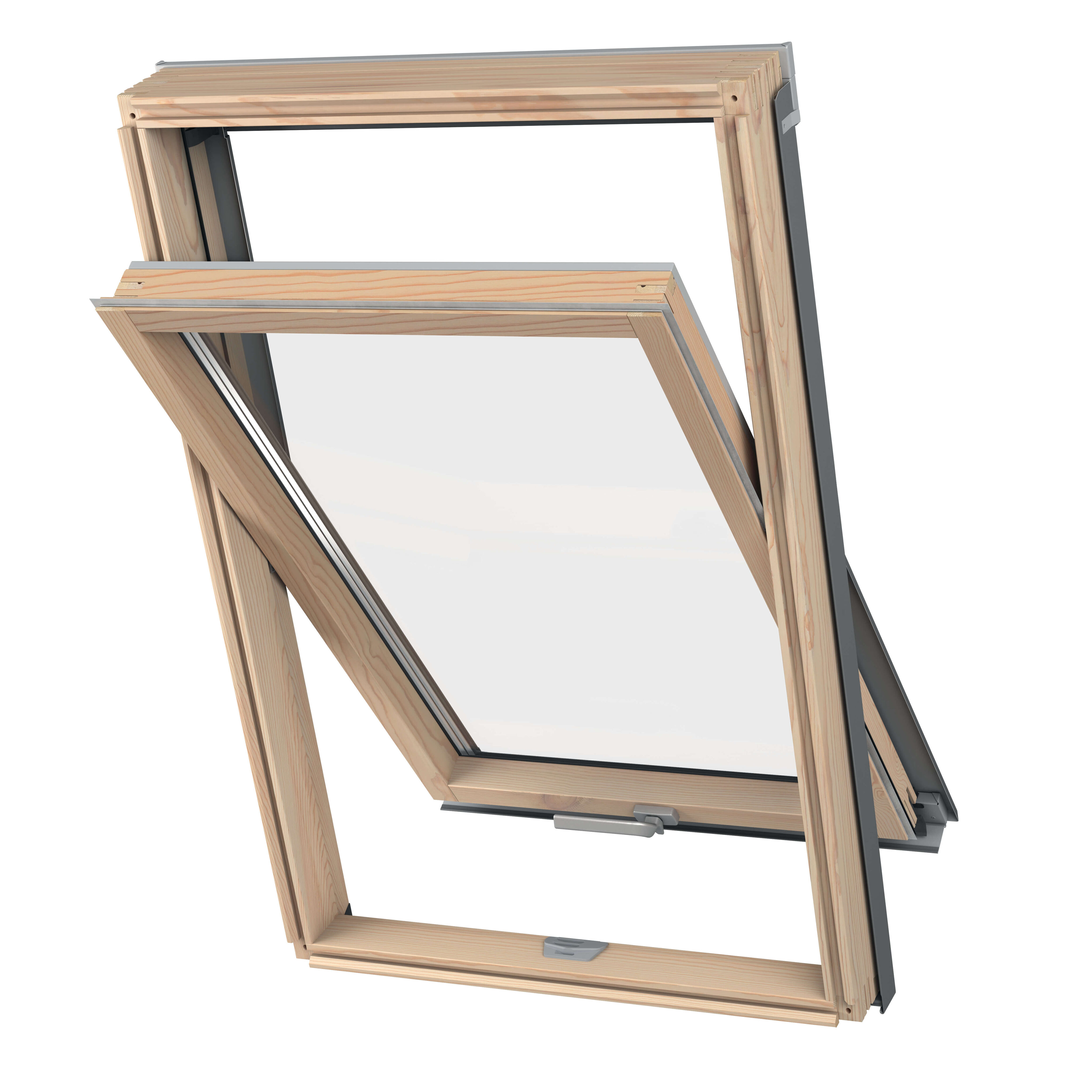KAА C2A B1500 55х78см (ручка снизу) Окно мансардное Dakea, Натуральное дерево купить в Санкт-Петербурге KAА C2A B1500 55х78см (ручка снизу) Окно мансардное Dakea, Натуральное дерево