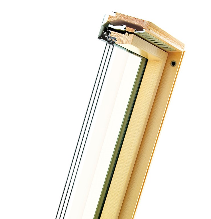 Мансардное окно двухкамерное с автоматическим управлением Fakro (Факро) FTP-V U5 WiFi 78х160 см купить в Санкт-Петербурге