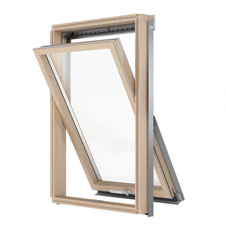 RoofLITE AAY S6A B1500 PLUS 114х118см Окно мансардное двухкамерное РуфЛАЙТ (ручка снизу), серый купить в Санкт-Петербурге RoofLITE AAY S6A B1500 PLUS 114х118см Окно мансардное двухкамерное РуфЛАЙТ (ручка снизу), серый