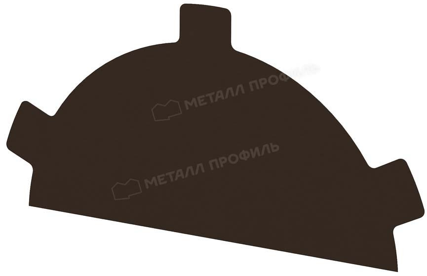 Заглушка конька полукруглого