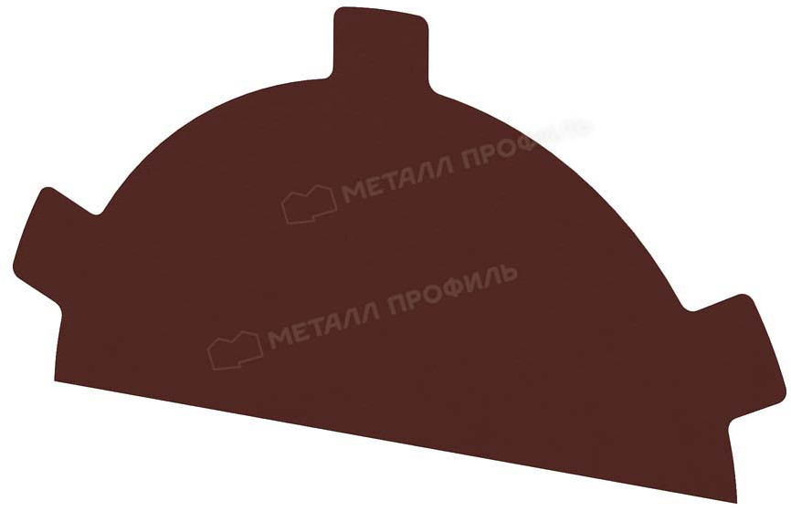 Заглушка конька полукруглого простая купить в Санкт-Петербурге Заглушка конька полукруглого простая